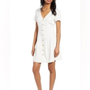 Vero Moda White Button-Down Dress -NWT